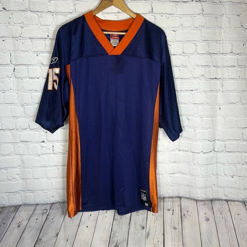 Reebok NFL Players Chicago Bears Mens Brandon MARSHALL # 15 Blue Jersey M Medium